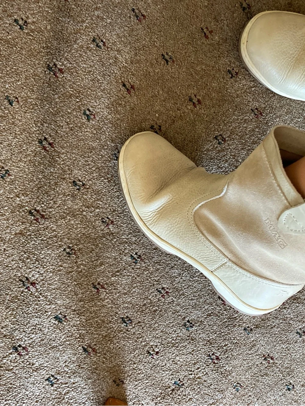 Women’s cowboy inspired suede leather boots 37 6.5 - Picture 3 of 9